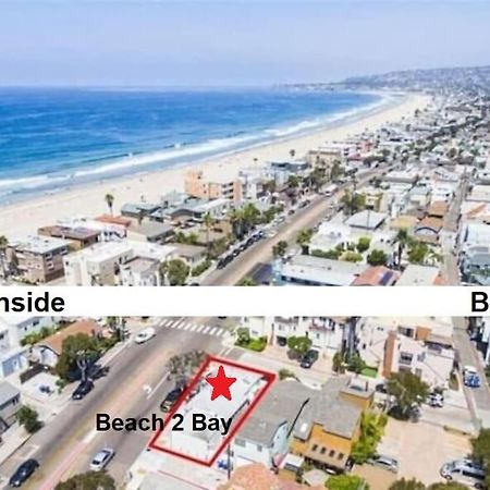 Beach-2-Bay 2Br - In The Heart Of Mission Beach 圣地亚哥 外观 照片