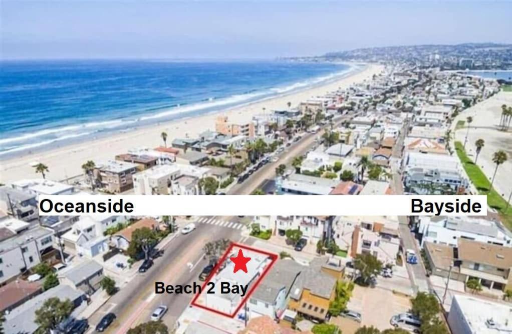 Beach-2-Bay 2Br - In The Heart Of Mission Beach 圣地亚哥 外观 照片